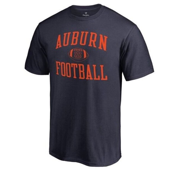 Auburn Tigers Men's Cotton First Sprint Football Tee - Picture 3 of 3